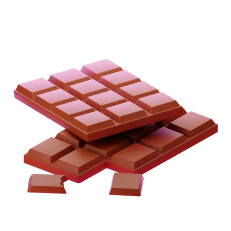 Barra de chocolate  3D Icon