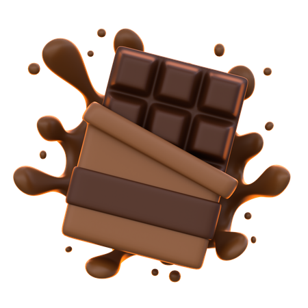 Barra de chocolate  3D Icon