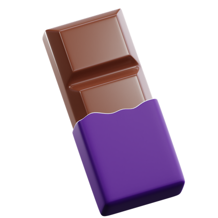 Barra de chocolate  3D Icon