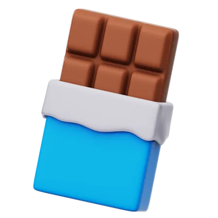 Barra de chocolate  3D Icon