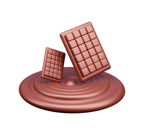 Barra de chocolate  3D Icon