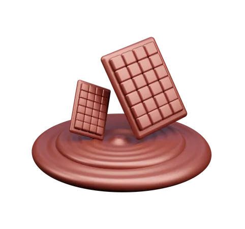 Barra de chocolate  3D Icon