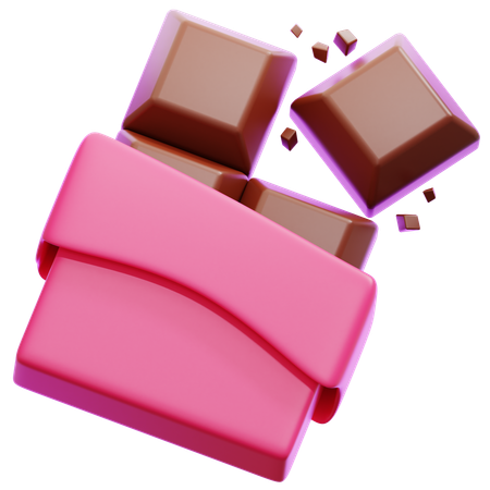 Barra de chocolate  3D Icon