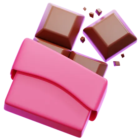 Barra de chocolate  3D Icon