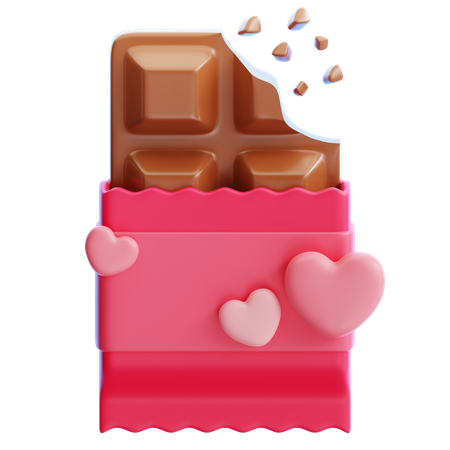 Barra de chocolate  3D Icon