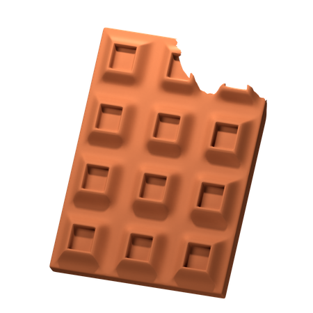 Barra de chocolate  3D Icon