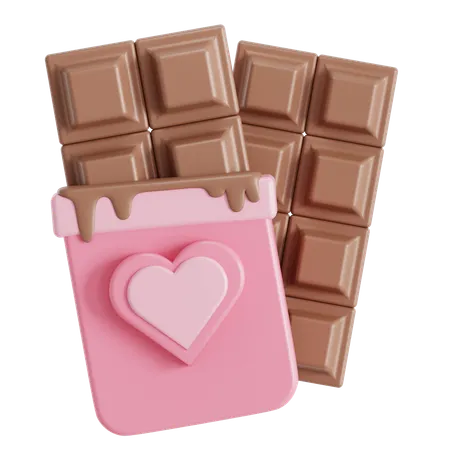 Barra de chocolate  3D Icon