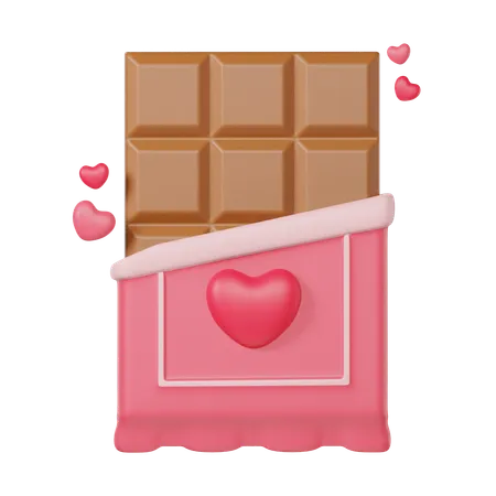 Barra de chocolate  3D Icon