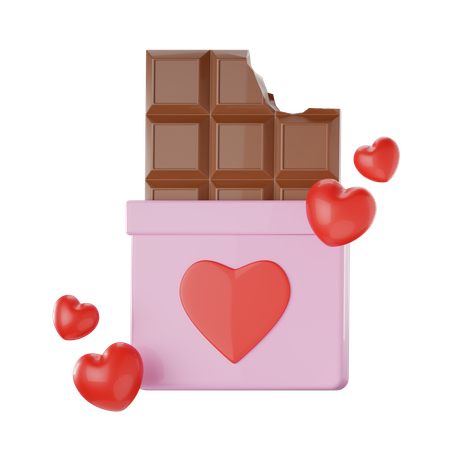 Barra de chocolate  3D Icon