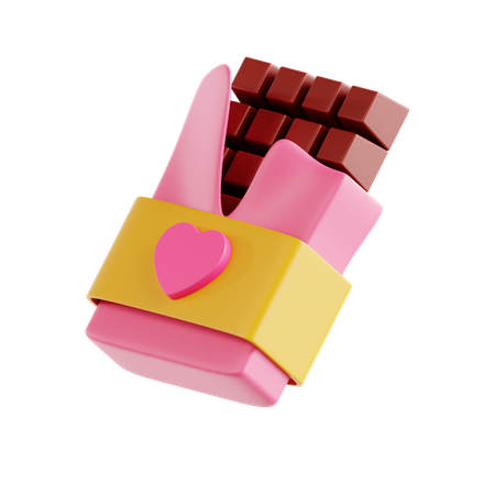 Barra de chocolate  3D Icon