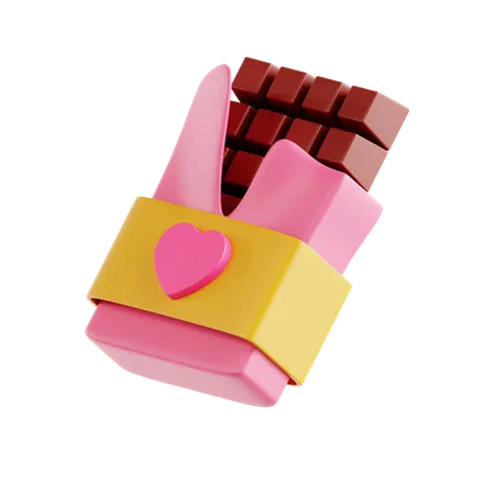 Barra de chocolate  3D Icon