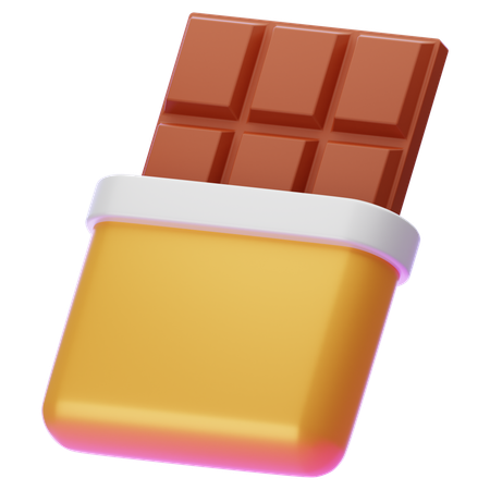 Barra de chocolate  3D Icon