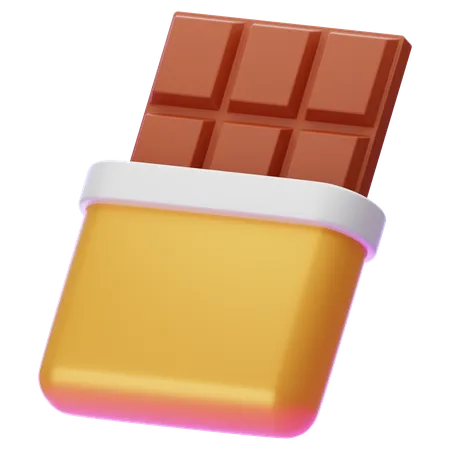 Barra de chocolate  3D Icon