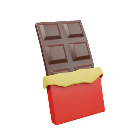 Barra de chocolate  3D Icon