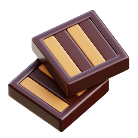 Barra de chocolate  3D Icon