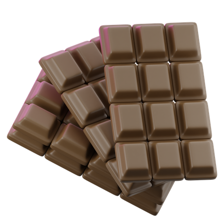 Barra de chocolate  3D Icon