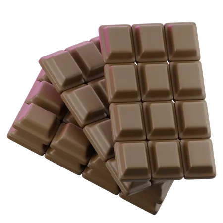 Barra de chocolate  3D Icon