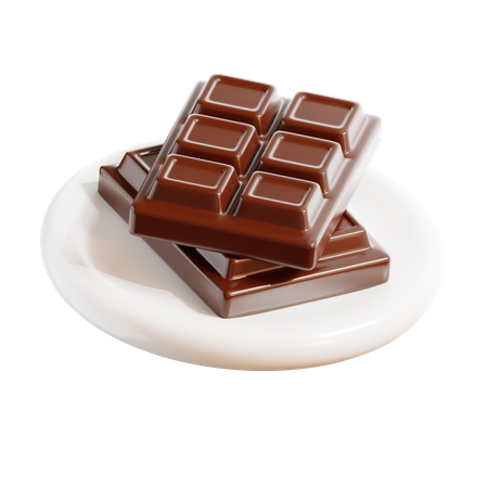 Barra de chocolate  3D Icon