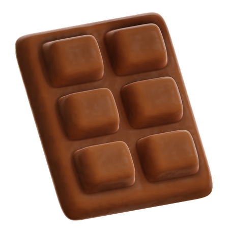 Barra de chocolate  3D Icon