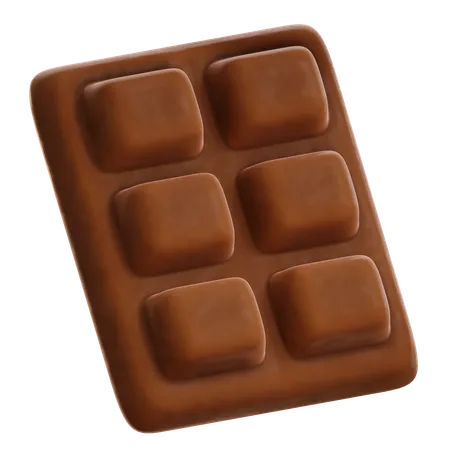 Barra de chocolate  3D Icon