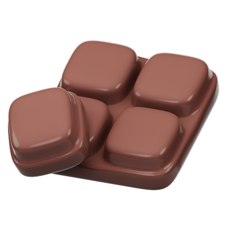 Barra de chocolate  3D Icon