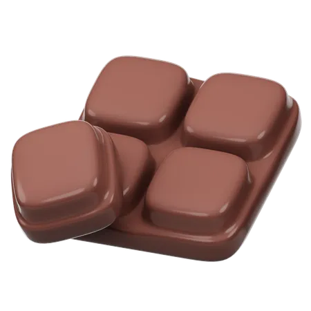 Barra de chocolate  3D Icon