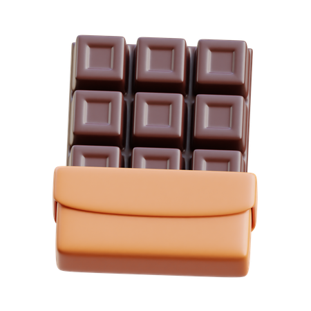 Barra de chocolate  3D Icon