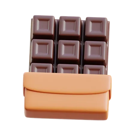 Barra de chocolate  3D Icon