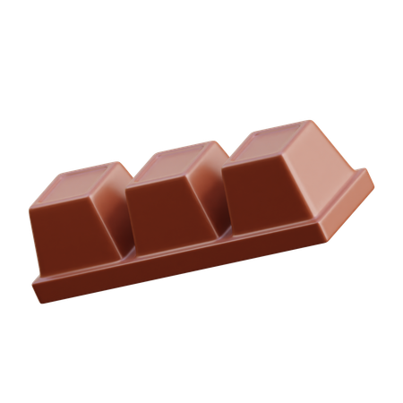 Barra de chocolate  3D Icon