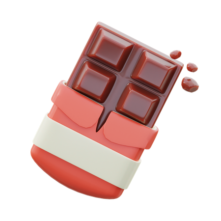 Barra de chocolate  3D Icon