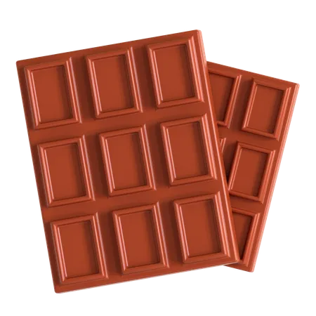 Barra de chocolate  3D Icon