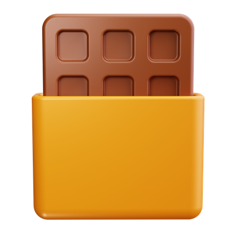 Barra de chocolate  3D Icon