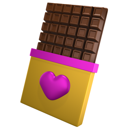 Barra de chocolate  3D Icon