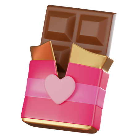 Barra de chocolate  3D Icon