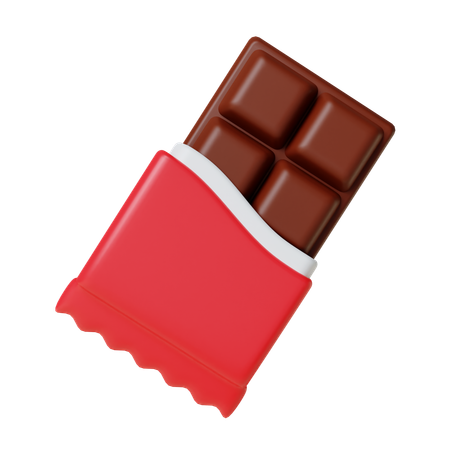 Barra de chocolate  3D Icon