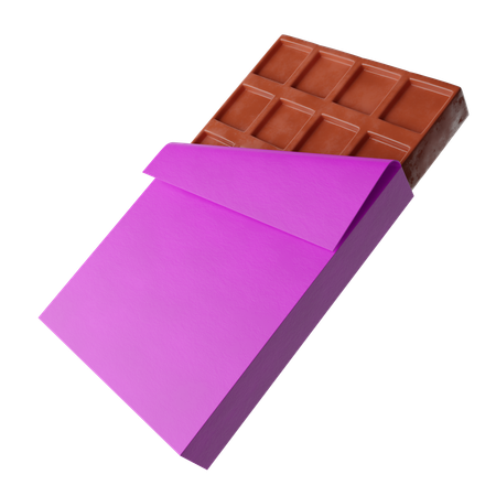 Barra de chocolate  3D Icon