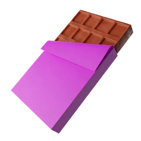 Barra de chocolate  3D Icon