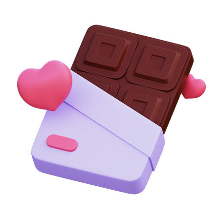 Barra de chocolate  3D Icon