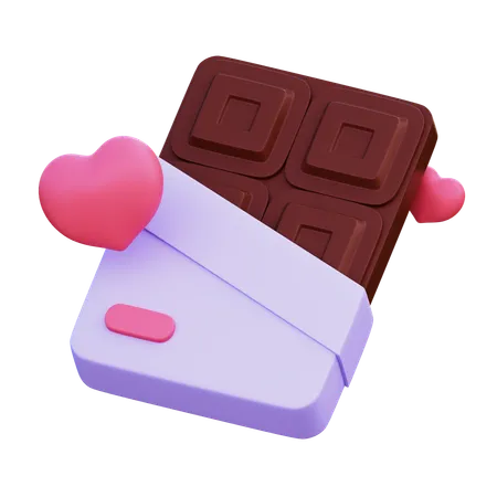 Barra de chocolate  3D Icon