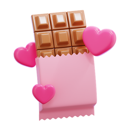 Barra de chocolate  3D Icon