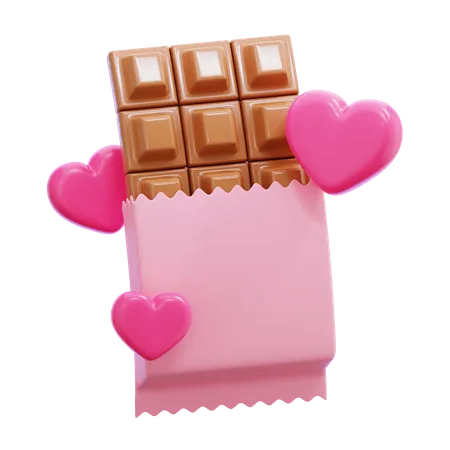 Barra de chocolate  3D Icon