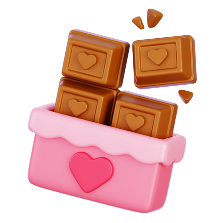 Barra de chocolate  3D Icon