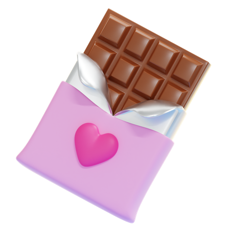 Barra de chocolate  3D Icon