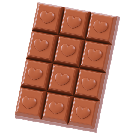 Barra de chocolate  3D Icon