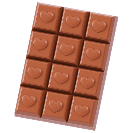 Barra de chocolate  3D Icon