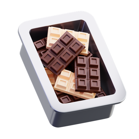 Barra de chocolate  3D Icon
