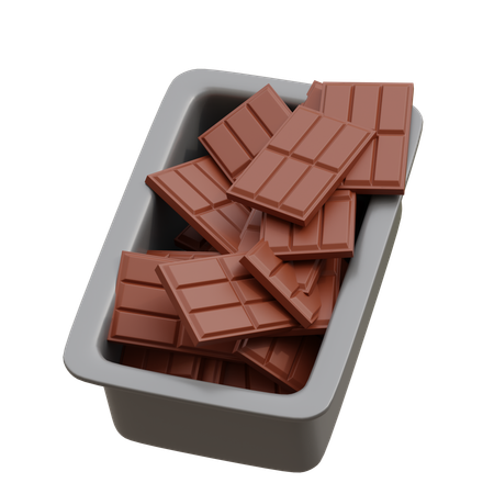 Barra de chocolate  3D Icon