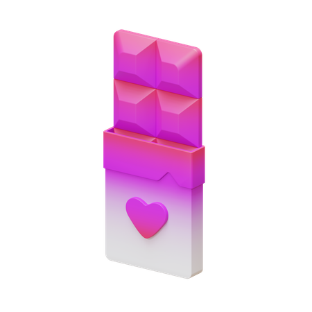Barra de chocolate  3D Icon