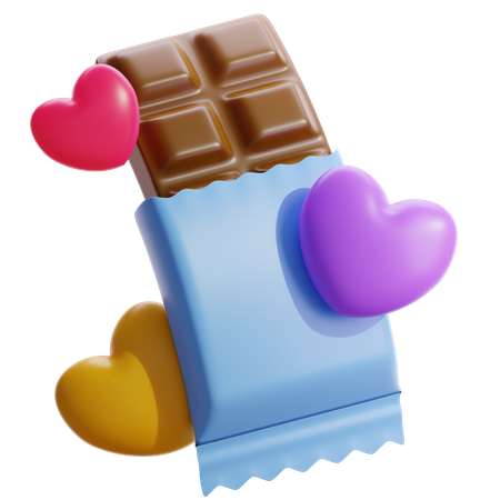Barra de chocolate  3D Icon