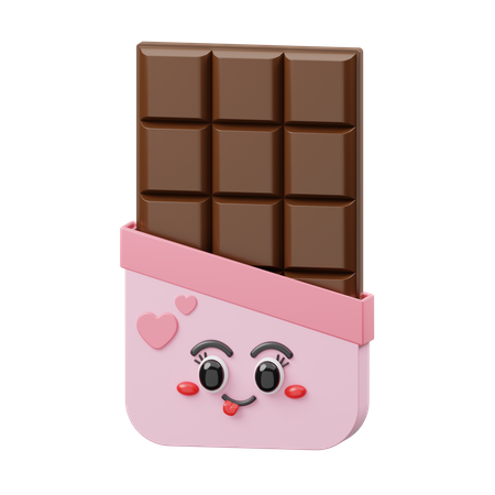 Barra de chocolate  3D Icon